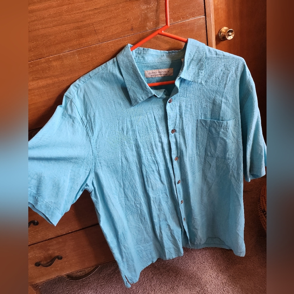 100% SILK Island Republic Shirt
